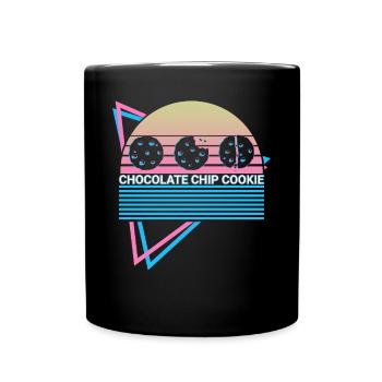 Biscuits au chocolat Rétro - Mug uni - noir - Devant