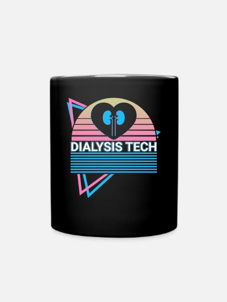 Dialyse-Techniker Dialyse-Techniker Retro - Tasse einfarbig - Schwarz