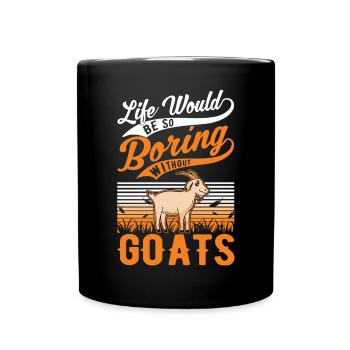 Chèvres Cadeau Chèvre Hôte Chèvre - Mug uni - noir - Devant