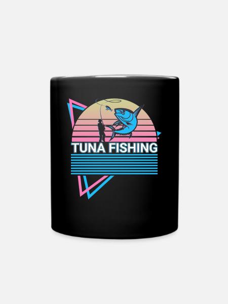Pêche au thon pêcheur rétro - Mug uni - noir