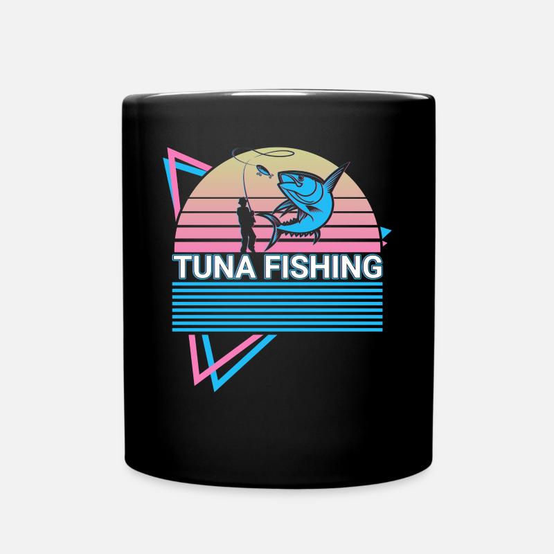 Pêche au thon pêcheur rétro - Mug uni - noir