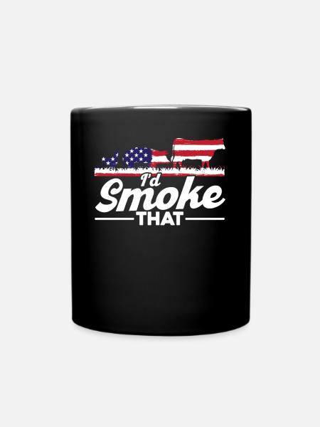 Id Smoke That - Tasse einfarbig - Schwarz