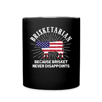 Brisketarian parce que Brisket ne déçoit jamais - Mug uni - noir - Devant