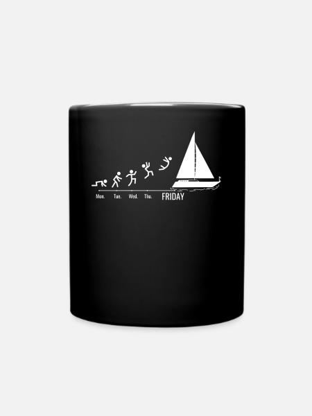 Voilier Voilier Voilier Voilier Yacht Week-end - Mug uni - noir