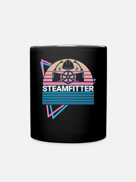 Dampfinstallateur Dampfinstallateur Retro - Tasse einfarbig - Schwarz