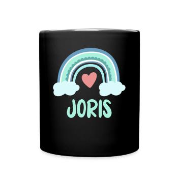 Le nom de Jori Rainbow Baby - Mug uni - noir - Devant