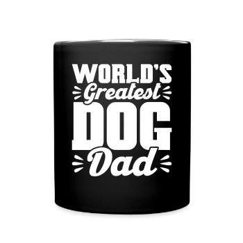 Le meilleur père de chien du monde - Mug uni - noir - Devant