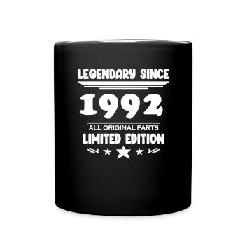 1992 - Born 1992 - Year of construction 1992 - Full Colour Mug - black - Front