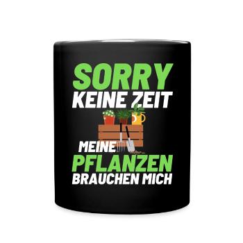 Gärtner Opa Garten Vater Gartenarbeit - Tasse einfarbig - Schwarz - Vorne