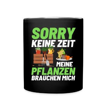 Gärtner Opa Garten Vater Gartenarbeit - Tasse einfarbig - Schwarz - Vorne