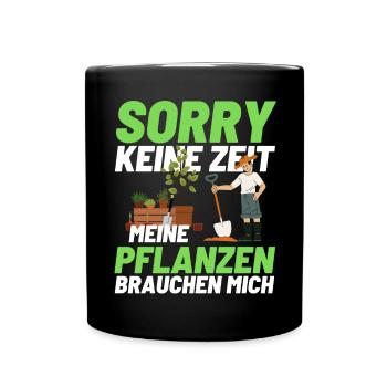 Gärtner Opa Garten Vater Gartenarbeit - Tasse einfarbig - Schwarz - Vorne