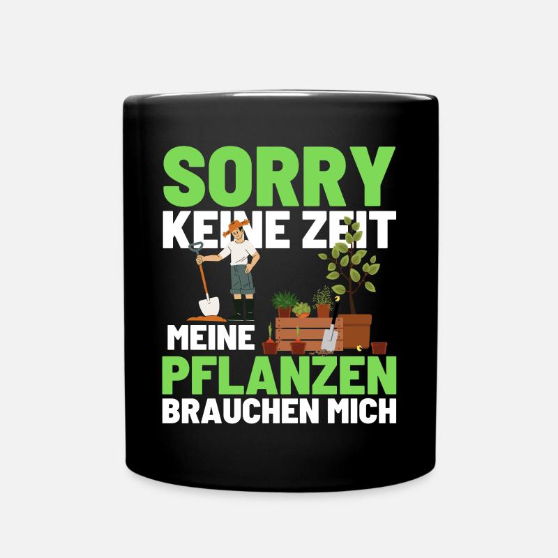 Gärtner Opa Garten Vater Gartenarbeit - Tasse einfarbig - Schwarz