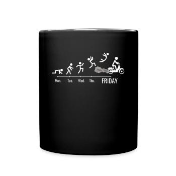 Moped Moped Scooter Moped Moped Driver Moped Weekend - Full Colour Mug - black - Front