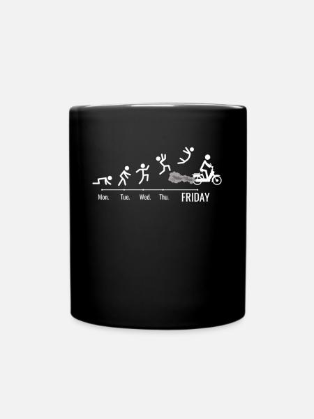 Moped Moped Scooter Moped Moped Driver Moped Weekend - Full Colour Mug - black