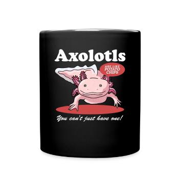 Axolotl amphibiens à queue Axolotls amphibiens cadeau - Mug uni - noir - Devant