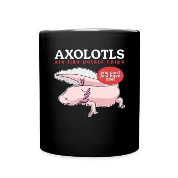 Axolotl Amphibiens à queue Axolotls Cadeau - Mug uni - noir - Devant