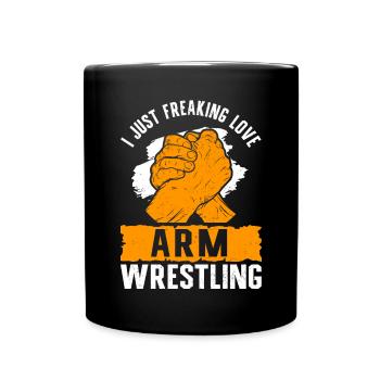 Bras de fer Bras de fer Bras de fer Cadeau - Mug uni - noir - Devant
