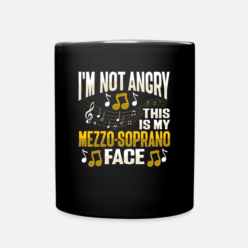 Voix chantée de mezzo-soprano - Mug uni - noir