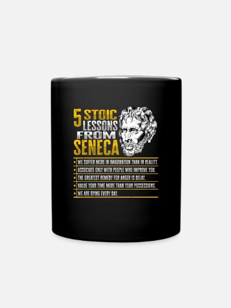 Socrates Philosophy Design - Full Colour Mug - black