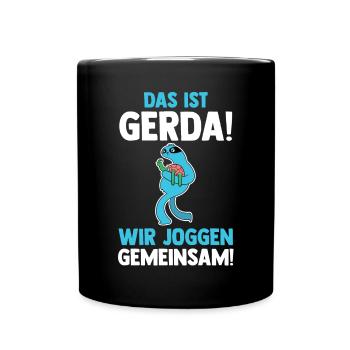 C’est Gerda nous courons ensemble Paresseux - Mug uni - noir - Devant