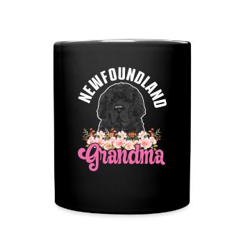 Newfoundland Newfoundland Dog - Full Colour Mug - black - Front