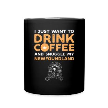 Terre-Neuve Chien de Terre-Neuve - Mug uni - noir - Devant