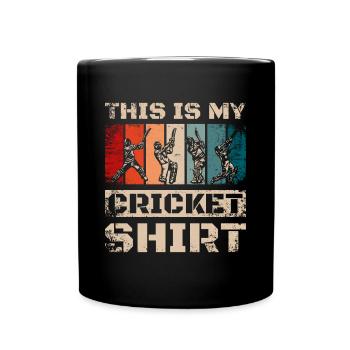 This is my Cricket - Tasse einfarbig - Schwarz - Vorne