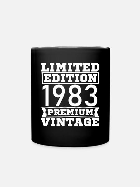 Vintage Limited Edition 40 Years Born in 1983 - Tasse einfarbig - Schwarz