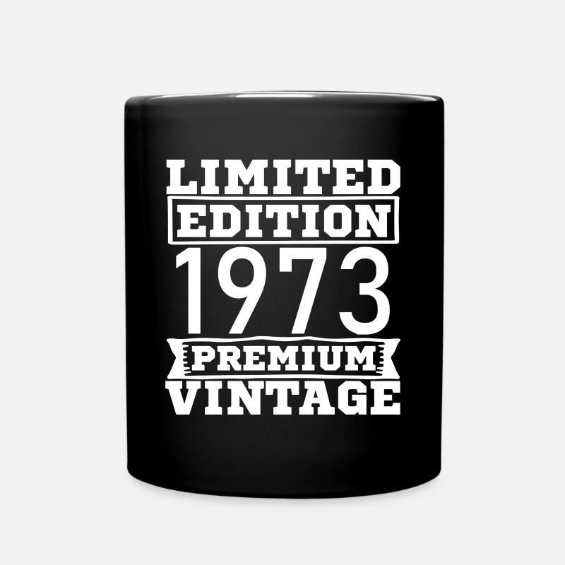 Vintage Edition Limitée 50 ans née en 1973 - Mug uni - noir