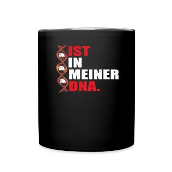 Camper Geschenkidee Camping - Tasse einfarbig - Schwarz - Vorne