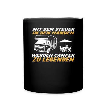 Camper Gift Idea Camping - Full Colour Mug - black - Front