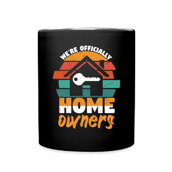 Home Owners Vintage Distressed Key - Full Colour Mug - black - Front