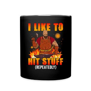 I like to suggest things - blacksmith - Full Colour Mug - black - Front