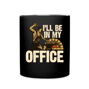 Je suis dans mon bureau - forgeron - Mug uni - noir - Devant