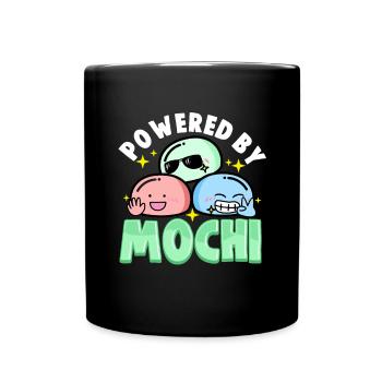 Angetrieben durch Mochi - Tasse einfarbig - Schwarz - Vorne
