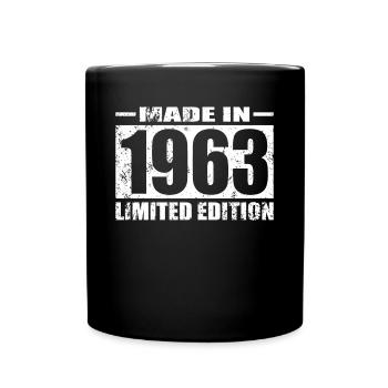 60e anniversaire Made in 1963 Edition limitée - Mug uni - noir - Devant