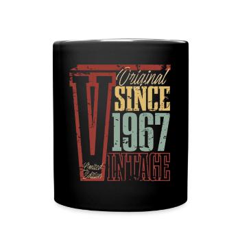 1967 Birthday Year of birth Year of construction Vintage Retro - Full Colour Mug - black - Front
