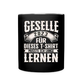 Geselle 2023 Gesellenprüfung - Tasse einfarbig - Schwarz - Vorne