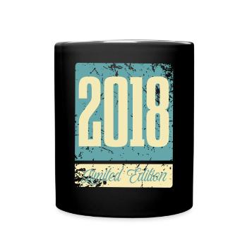 2018 Anniversaire de naissance Année de naissance - Mug uni - noir - Devant