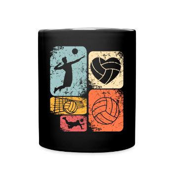 Volleyball - Full Colour Mug - black - Front