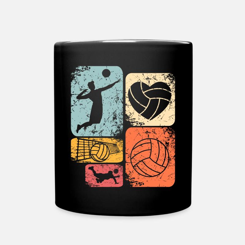 Volley-ball - Mug uni - noir