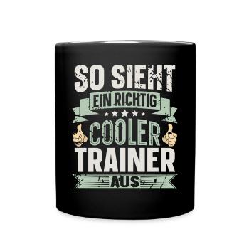 Trainer - Tasse einfarbig - Schwarz - Vorne
