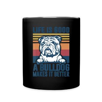 Bulldog Cadeaux Pour Femmes Hommes Chien Papa Chien Maman Englis - Mug uni - noir - Devant