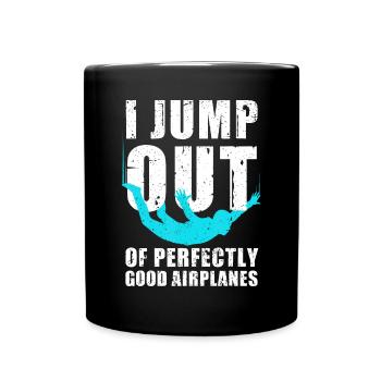 Drôle de parachutisme pour hommes Femmes Parachutiste Skydive Lov - Mug uni - noir - Devant
