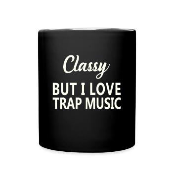 Music Funny Rap Hip Hop Techno R&Bpuzzlei love pol - Full Colour Mug - black - Front