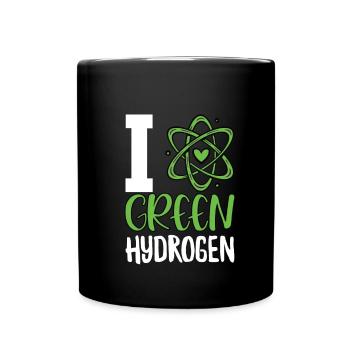 I Love Green Hydrogen - Full Colour Mug - black - Front