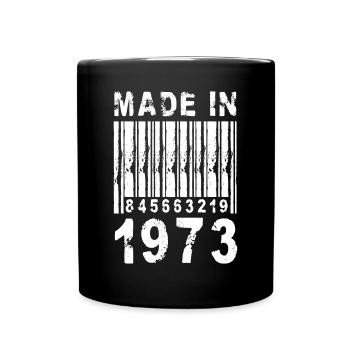 Fabriqué en 1973 Barcode Shirt 50th Birthday - Mug uni - noir - Devant