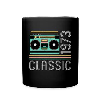 Vintage Retro Radio 1973 50th Birthday Shirt - Full Colour Mug - black - Front