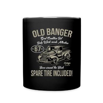67th Birthday Vintage Old Banger 67 Years Old Men - Full Colour Mug - black - Front