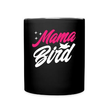 Maman Oiseau - Mug uni - noir - Devant